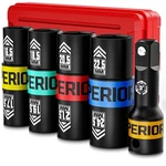 1/2" Drive Lug Nut Socket Set, 16.5-24.5 Mm Flip 5 Pcs Thin Wall .... Fixed Price $40.82.