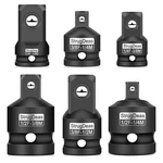 Strugdeas 6 Piece Impact Socket Adapter And - 1/4", 3/8", 1/2", Black. Fixed Price $10.36.