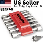 14 Pcs Power Nut Driver Bit Set Quick Change Mm & Sae Impact 1/4" Hex Shank Usa. Fixed Price $8.99.