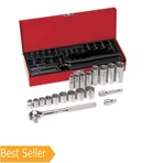 Klein Tools 65508 3/8-inch Drive Socket Wrench Set With 6-point, 12-point. Fixed Price $62.99.
