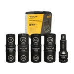 Rigor 11386 1/2-inch Drive Wheel Lug Nut Flip Socket Set, 5-piece Impact, C.... Fixed Price $40.38.