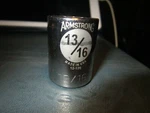 Armstrong 12-126 1/2-inch Drive 12 Point Standard Socket, 13/16-inch. Fixed Price $10.00.