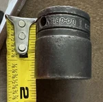 Snap-on Gsw321 1" Shallow Socket 1/2" Drive 12 Point Flank. Fixed Price $14.49.