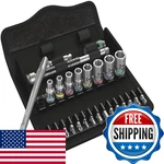Wera 05004020001 8100 Sa 10 Zyklop Imperial Metal Ratchet Set Push-through. Fixed Price $186.95.