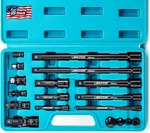 Libraton Socket Extension And Ratchet Set 18pcs - Impact Adapters, Swivel. Fixed Price $50.86.