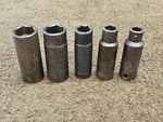 5 Wright Impact Socket Set 3/8" Drive 11/16" 5/8 7/16 3/8 5/16 6 Point Usa Tool. Fixed Price $34.20.