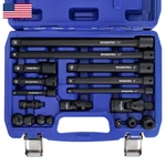 Workpro 18-piece Impact Socket Extension Set Includes Adapters Ratchet. Fixed Price $60.51.