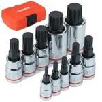 Ju Jian Tec Xzn Triple Square Spline Bit Socket Set, 10 Piece, Metric Gloss. Fixed Price $30.51.