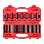 Tekton 1/2 Inch Drive Deep 12-point Impact Socket 17-piece (5/16 - 15/16 In.). Fixed Price $126.30.