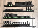 Atd 68pc Master 1/4" Dr 6pt Sae & Metric Impact Socket Set W/ Universals Rails. Fixed Price $325.49.
