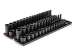 Tekton 3/8 Inch Drive 6-point Impact Socket Set With Rails And Trays, 68-piece. Fixed Price $247.99.