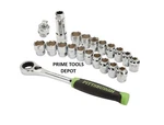 Pittsburgh Sae And Metric Pass-thru Socket Set, 21-piece 62305, Lifetime Warrant. Fixed Price $55.16.