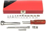 221 - 1/4inch Drive 17 Piece Metal Boxed Set 6 Point Std. Metric Sockets. Fixed Price $301.03.