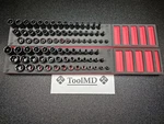 Snap-on Tools 84pc 3/8" Metric & Sae Impact Shallow / Semi Deep Socket Set. Fixed Price $2495.00.