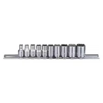 Westward 53pn27 1/4" Drive Socket Set, Sae, 5/32 To 1/2 In, Chrome, 12-point,. Fixed Price $14.29.
