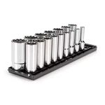 1/2 In. Drive Deep 12-point Socket Set With Rails (3/8 In.-1-5/16 In.) (16-piece. Fixed Price $110.92.