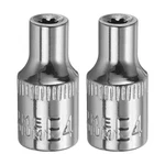 2pcs E-torx Socket 1/4" Drive E4 External Torx Deep 1" Star Sockets. Fixed Price $7.58.
