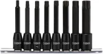 Casoman 8 Piece 3/8 Drive Extra Long Torx Star Bit Socket Set, T30-t70, S2 Stee. Fixed Price $28.27.