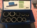 Grey Pneumatic Tools 3/4'' Dr Deep Metric Truck Wheel Service Socket Set 8133. Fixed Price $199.99.