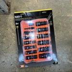 Klein Tools 65111impct Knect 1/2" Drive Deep Well Impact Socket Set, Sae, 14 Pc.. Fixed Price $63.99.