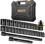 Boen 3/8" Drive Impact Socket Set, 29 Piece Shallow 29pcs Sae+metric. Fixed Price $63.94.