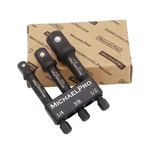 Michaelpro 3" Impact Grade Socket Adapter Set, 3-piece Extension Bit 3-inch. Fixed Price $16.04.