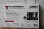 Wiha 33796 22 Piece 3/8? Drive Professional Standard And Deep Socket Tray Set. Fixed Price $85.00.