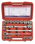 Genius Tools 22 Piece 1/2" Dr. Metric Hand Socket Set - Eu-422m. Fixed Price $129.77.