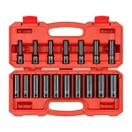 Tekton 1/2 Inch Drive Deep 12-pt Impact Socket Set, 17-pc (8-24mm) Sid92339. Fixed Price $106.45.