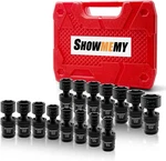 15 Pcs 3/8" Drive Impact Universal Joint Socket Set, 6 Metric 3/8, Black. Fixed Price $71.23.