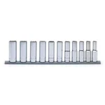 Husky 1/2 In. Drive Deep Metric Socket Set (11-piece). Fixed Price $16.95.
