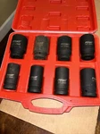 Set Of 8, Fuhao 6 Point Impact Socket, 3/4" In The Case. Mm. Fixed Price $24.99.