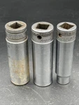 Snap-on Mixed Lot Of 3 Various 1/2" Drive Deep Sockets 12pt. S-160, S-240, S-241. Fixed Price $24.00.
