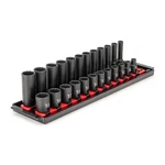 Tekton Sid91213 3/8" Drive 12-point Impact Socket Set, 24-piece. Fixed Price $92.00.