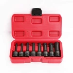 1/2" Drive Impact Socket Hex Bits 8pc Sae Set Standard Long Air Allen Driver. Fixed Price $30.41.