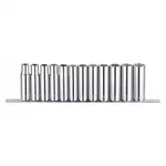 Westward 53pn67 1/2" Drive Socket Set Metric 12 Pieces 10 Mm To 21 , Chrome,. Fixed Price $35.39.
