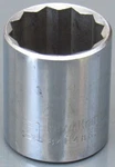 Powr-kraft, 1/2" Drive Chrome Shallow Socket, 1" Sae, 12 Pt, #84h4865. Fixed Price $5.40.