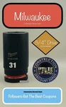 Milwaukee Shockwave Impact Duty Socket 3/4in Drive 31mm Deep 49-66-6406 31 Mm. Fixed Price $23.99.