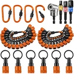 44 Pcs Upgraded Flexible Drill Bit Extension, Holder Keychain, 1/4 3/8 1/.... Fixed Price $57.19.