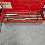 Wright Socket Set No 617 - 7 6-point Sockets 2 Extenders Other + Metal Case. Fixed Price $122.49.