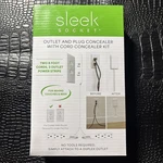 Sleek Socket Outlet & Plug Concealer With 2x8 Foot Cords New Sealed. Fixed Price $12.99.