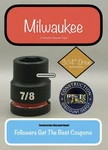Milwaukee 49-66-6305 7/8" Shockwave Impact Duty 3/4 In. Drive Shallow Socket. Fixed Price $16.62.