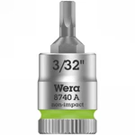 Wera 05003381001 8740 A Zyklop Bit Socket, 1/4 Inch Drive, 3/32. Fixed Price $13.59.