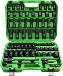 Swanlake 1/2" Drive Impact Socket Set, 66-piece Standard Sae (3/8"-1-1/4") And M. Fixed Price $121.43.