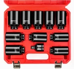 Wett 1/2" Drive Deep Large Impact Socket 27mm-38mm (11pc) With Adapter, Black. Fixed Price $49.20.