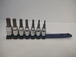 Kobalt 7 Piece Hex Bit Driver Socket Set 3/8" Drive. Fixed Price $19.99.