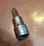 S-k Tools Torx Bit Chrome Socket 3/8" Drive T45, 6 Pt, 45445 Sk. Fixed Price $25.00.