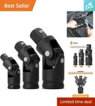 Bates 3-piece Universal Joint Impact Socket Set, 1/4", 3/8", 1/2" For Durability. Fixed Price $23.99.