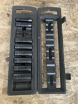 Husky 1/2 In. Drive Metric 6-point Impact Socket Set W/ Storage Case (11-piece). Fixed Price $34.95.
