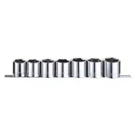 Westward 53pn58 1/2" Drive Socket Set Sae 7 Pieces 1 In To 3/8 , Chrome. Fixed Price $38.29.